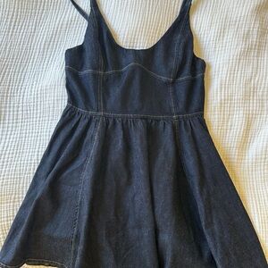Zara Dark Blue Denim Dress
